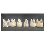 Williams-Sonoma Pantry Essentials Dinner Plates, Chicken Napkin Rings, Salt & Pepper Shakers, and Pastel Dish Set - display not inc