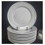 Williams-Sonoma Pantry Essentials Dinner Plates, Chicken Napkin Rings, Salt & Pepper Shakers, and Pastel Dish Set - display not inc