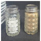 Williams-Sonoma Pantry Essentials Dinner Plates, Chicken Napkin Rings, Salt & Pepper Shakers, and Pastel Dish Set - display not inc