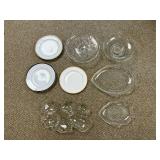 Collection of Assorted Glass and Porcelain Plates and Dishes