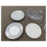 Collection of Assorted Glass and Porcelain Plates and Dishes