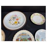 Vintage Decorative Plates, Egg Tray, Cups and Collectibles Lot