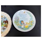 Vintage Decorative Plates, Egg Tray, Cups and Collectibles Lot