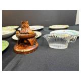 Vintage Decorative Plates, Egg Tray, Cups and Collectibles Lot