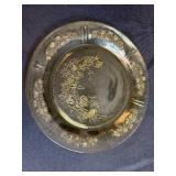 Set of Vintage Amber Depression Glass Dinner 9" Plates