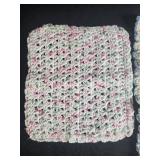 Set of Vintage and Modern Kitchen Linens with Chicken Print Cloth