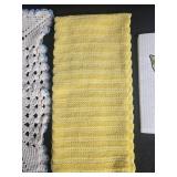 Set of Vintage and Modern Kitchen Linens with Chicken Print Cloth