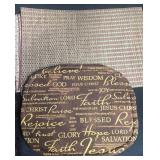 Assorted Decorative Place Mats and Fabric Pads Set