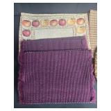 Assorted Decorative Place Mats and Fabric Pads Set
