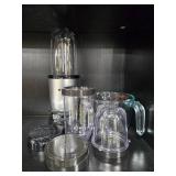 Magic Bullet Blender Set with Extra Cups, Lids, and Pyrex Measuring Cup