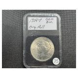 1924 Peace Dollar Marked Gem BU From Original Roll When Purchased