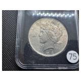 1924 Peace Dollar Marked Gem BU From Original Roll When Purchased