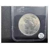 1924 Peace Dollar Marked Gem BU From Original Roll When Purchased