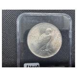 1924 Peace Dollar Marked Gem BU From Original Roll When Purchased