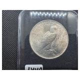 1924 Peace Dollar Marked Gem BU From Original Roll When Purchased