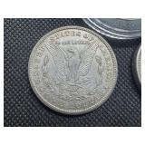 Three 1921 Morgan Silver Dollars - P-D-S.