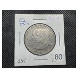 1923-S Monroe Commem. Silver Half Dollar