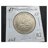 1946 Iowa Commem. Silver Half Dollar - Marked XF When Purchased -  Greysheet Wholesale Price for an XF40 is $65