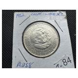 1952 George W. Carver/Booker T. Washington Commem. Silver Half Dollar - Marked AU When Purchased