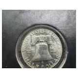 1962-D Brilliant Uncirculated Silver Franklin Half Dollar