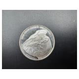 BU One Ounce .999 Silver Pan American  Round