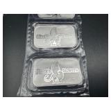 Five 2022 One Ounce .999 Silver Stacks & Bowers Bars