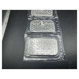 Five 2022 One Ounce .999 Silver Stacks & Bowers Bars