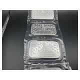 Five 2022 One Ounce .999 Silver Stacks & Bowers Bars