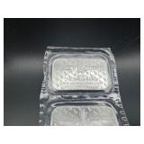 Five 2022 One Ounce .999 Silver Stacks & Bowers Bars
