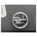 1991 Proof Canadian Commemorative Silver Dollar in Original Mint Box with COA