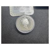 1991 Proof Canadian Commemorative Silver Dollar in Original Mint Box with COA