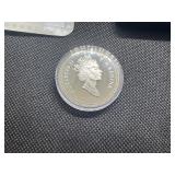 1991 Proof Canadian Commemorative Silver Dollar in Original Mint Box with COA