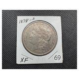1878-S Morgan Silver Dollar Marked XF When Purchased