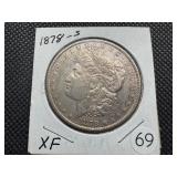 1878-S Morgan Silver Dollar Marked XF When Purchased