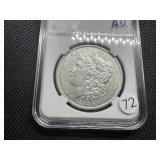 1884-O Morgan Silver Dollar Marked AU When Purchased