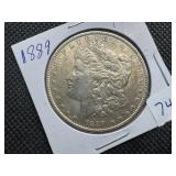 1889 Morgan Silver Dollar Marked AU When Purchased