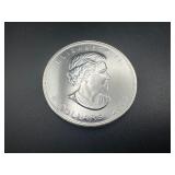 2009 BU Canadian 1 Oz. .9999 Silver Maple Leaf Coin