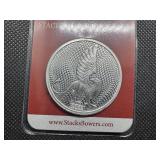 2022 BU Stacks & Bowers 1 Oz. Silver Round in Clamshell Case