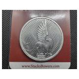 2022 BU Stacks & Bowers 1 Oz. Silver Round in Clamshell Case