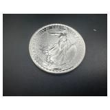 2015 BU Silver 2 Pound British Coin - 1 Oz. of Silver