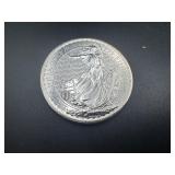 2022 BU Silver 2 Pound British Coin - 1 Oz. of Silver