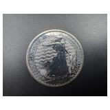 2022 BU Silver 2 Pound British Coin - 1 Oz. of Silver
