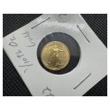 2022  BU $5.00 Gold Eagle (1/10 Ounce) of .999 Gold