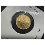 2022  BU $5.00 Gold Eagle (1/10 Ounce) of .999 Gold