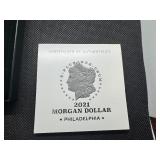 2021-P Privy Uncirculated Morgan Silver Dollar in Original Mint Box with COA