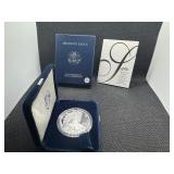 2006-W Proof 1 Oz. Silver American Eagle in Original Mint Box with COA