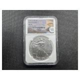 2015 1 Oz. Silver American Eagle NGC MS70 First Releases - Perfect Grade!