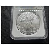 2017-W 1 Oz. Burnished Silver American Eagle NGC MS70 First Releases - Perfect Grade!