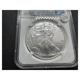 2021-S Heraldic Eagle Type 1 1 Oz. Silver American Eagle NGC MS69 First Day of Issue Emergency Production FDI