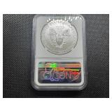2021-S Heraldic Eagle Type 1 1 Oz. Silver American Eagle NGC MS69 First Day of Issue Emergency Production FDI